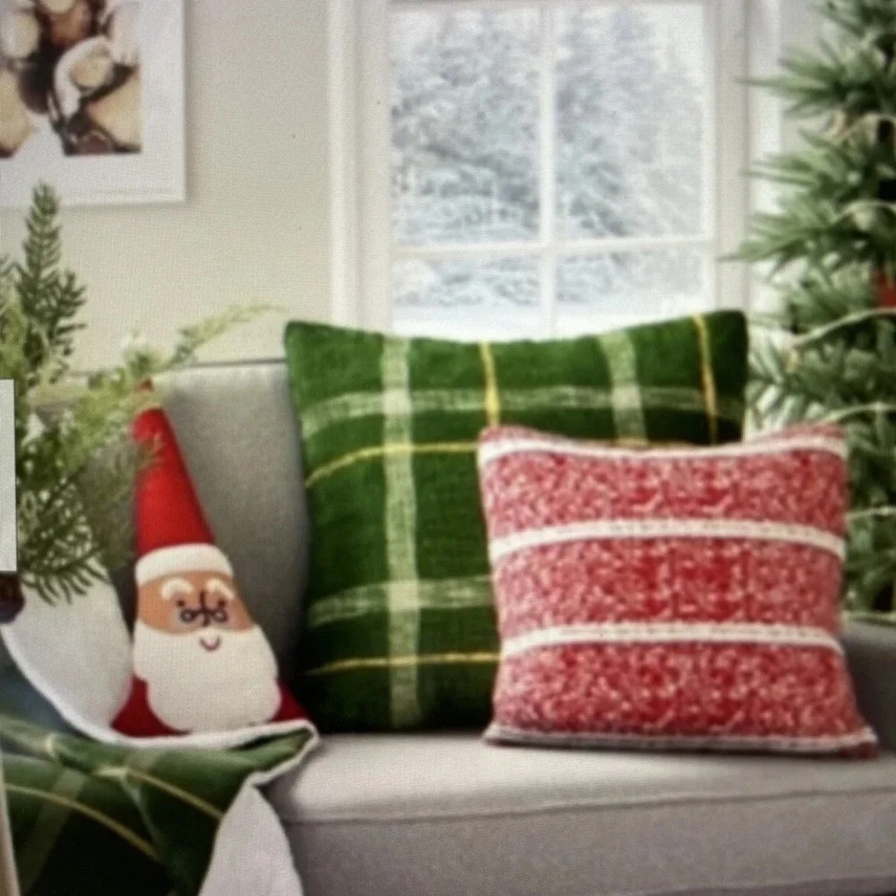 Santa Claus Pillow Decorative Christmas Pillow